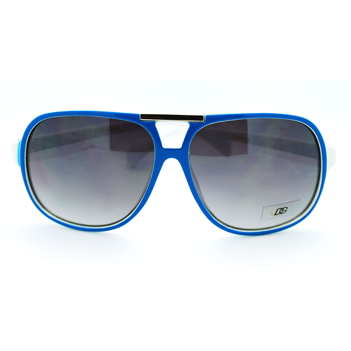 Dg Eyewear 2 Tone Mobster Flat Top Plastic Aviator Sunglasses Ebay