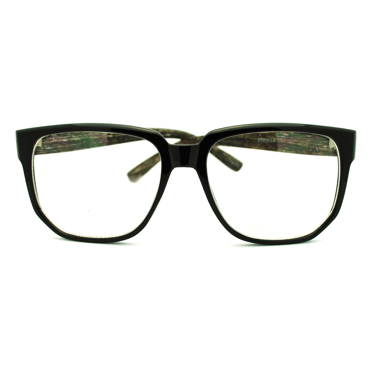 Nerdy Square Oversized Clear Lens Eye Glasses Ebay 