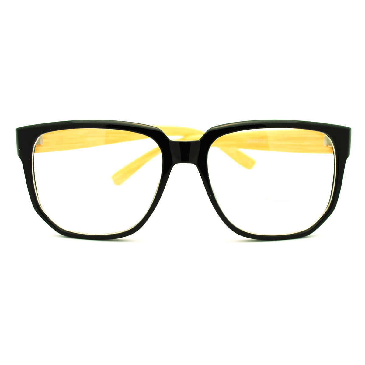 Nerdy Square Oversized Clear Lens Eye Glasses Ebay