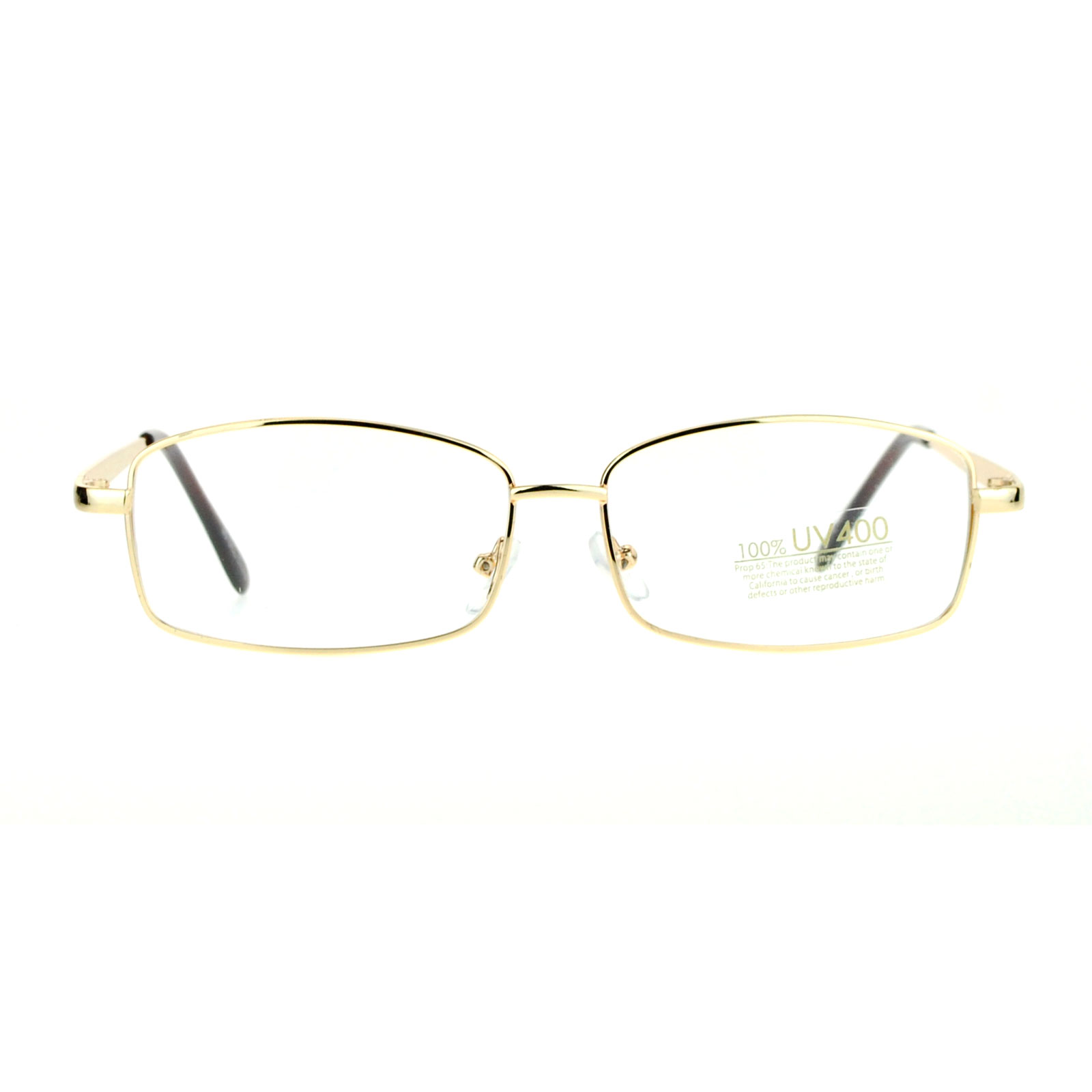 Sa106 Mens Classic Minimal Narrow Rectangular Metal Rim Eyeglasses Ebay 