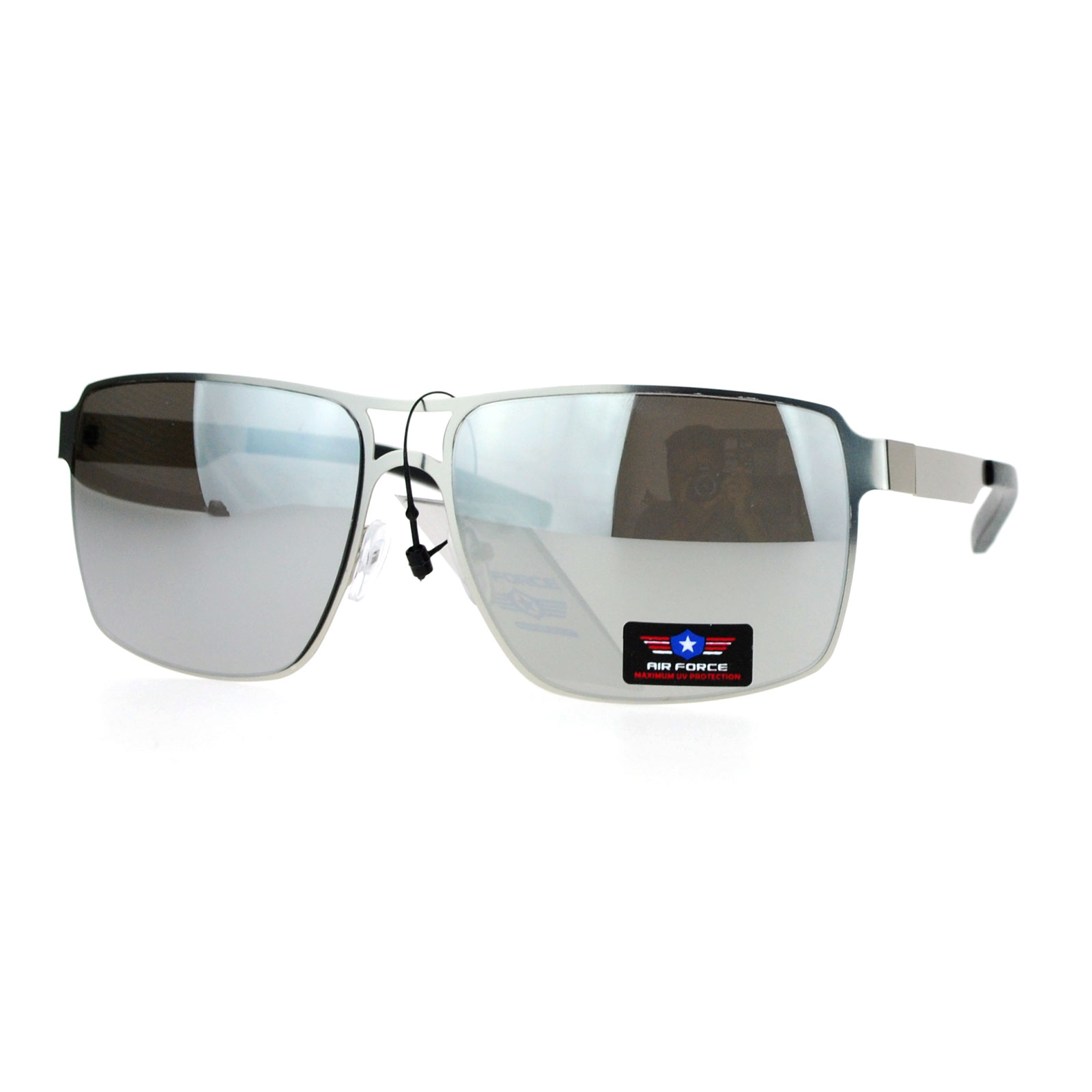 Sa106 Air Force Rectangular Metal Rim Mens Sunglasses Ebay 