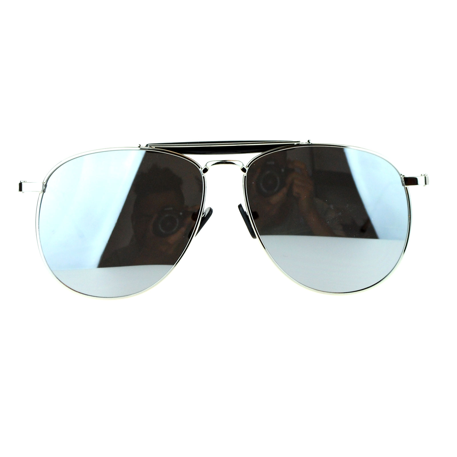 SA106 Mens Vintage Color Mirror Flat Lens Aviator Sunglasses eBay