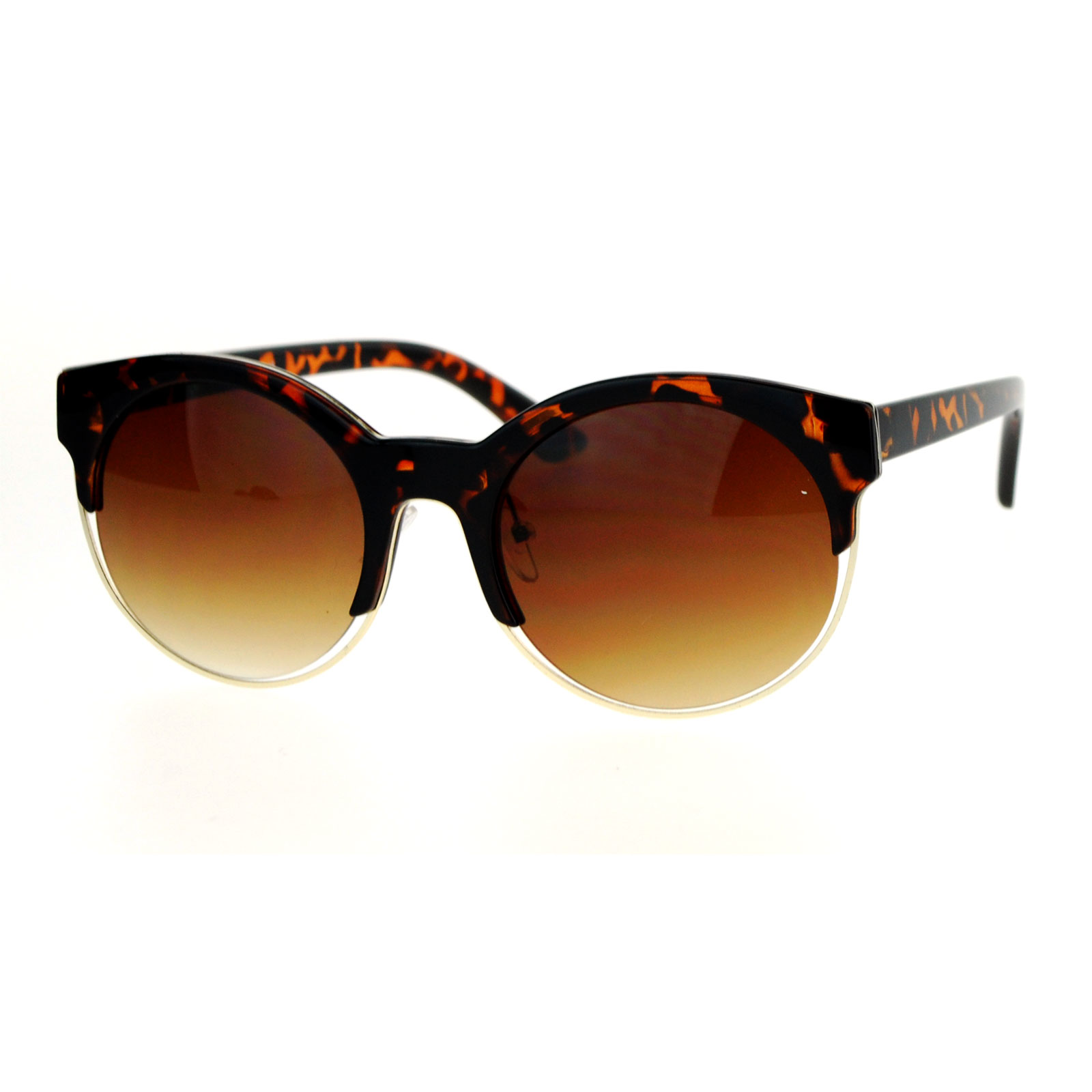 Sa106 Womens Half Horn Rim Retro Hipster Sunglasses Ebay