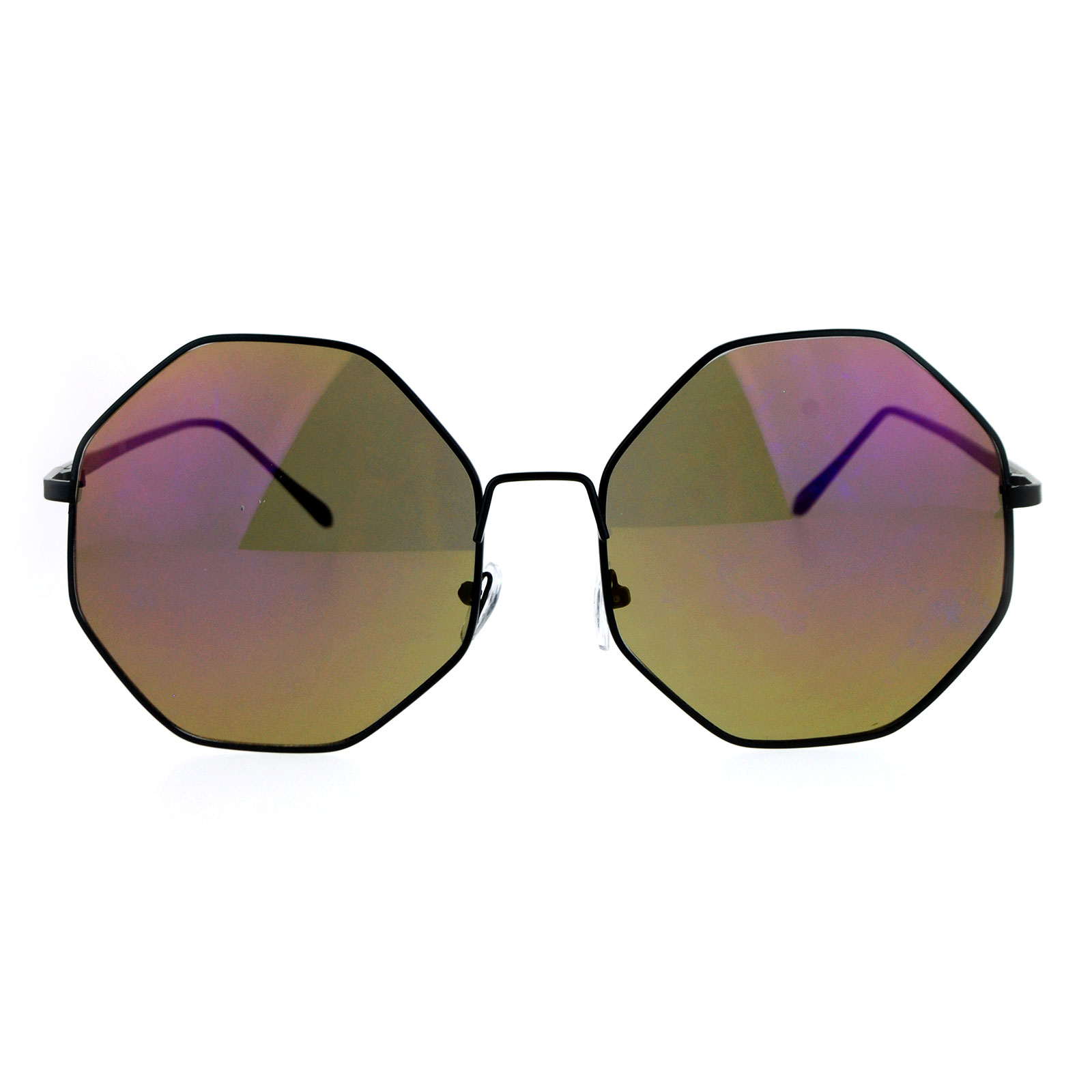 Sa106 Mirrored Womens Oversize Octagon Hippie Sunglasses Ebay 