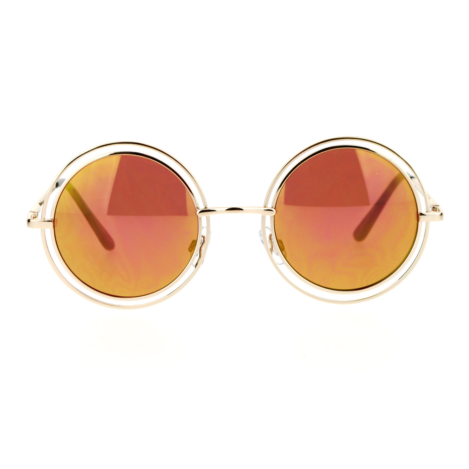 Sa106 Unisex Double Frame Hippie Round Circle Lens Pimp Sunglasses Ebay 
