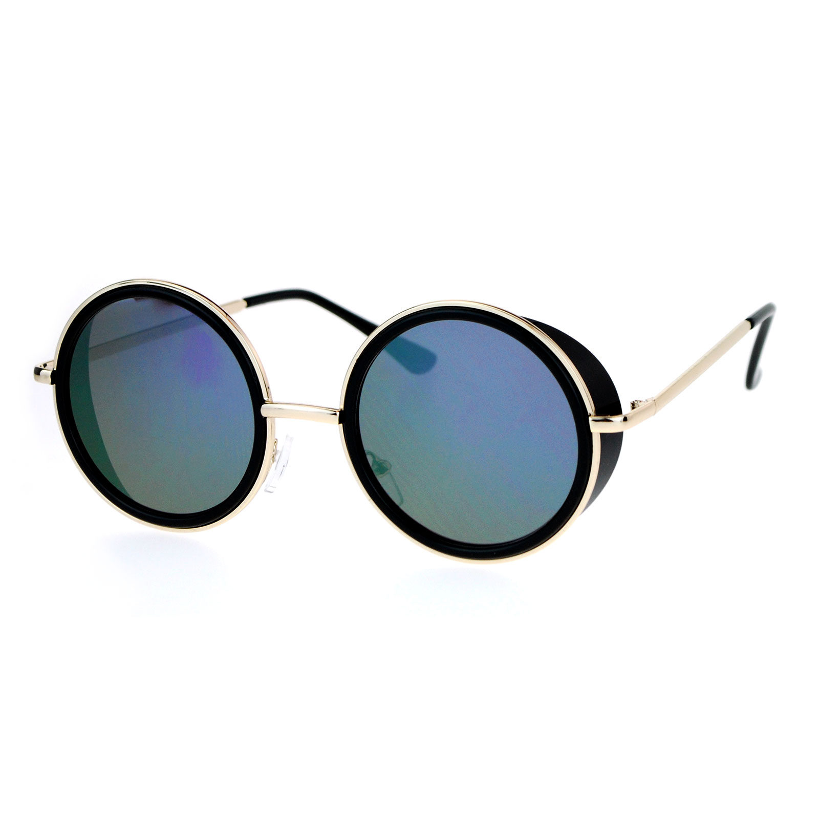 Sa106 Side Visor Hippie Round Circle Lens Sunglasses Ebay