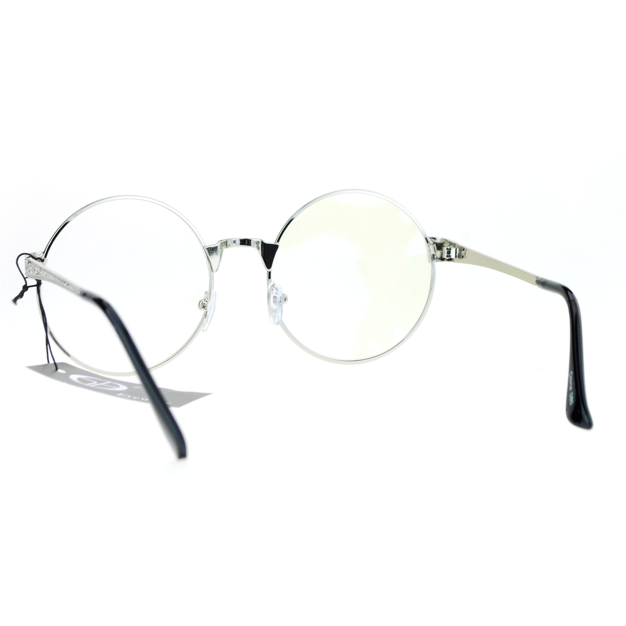 Sa106 Victorian Medieval Engraving Metal Round Circle Flat Lens Eye Glasses Ebay 1086