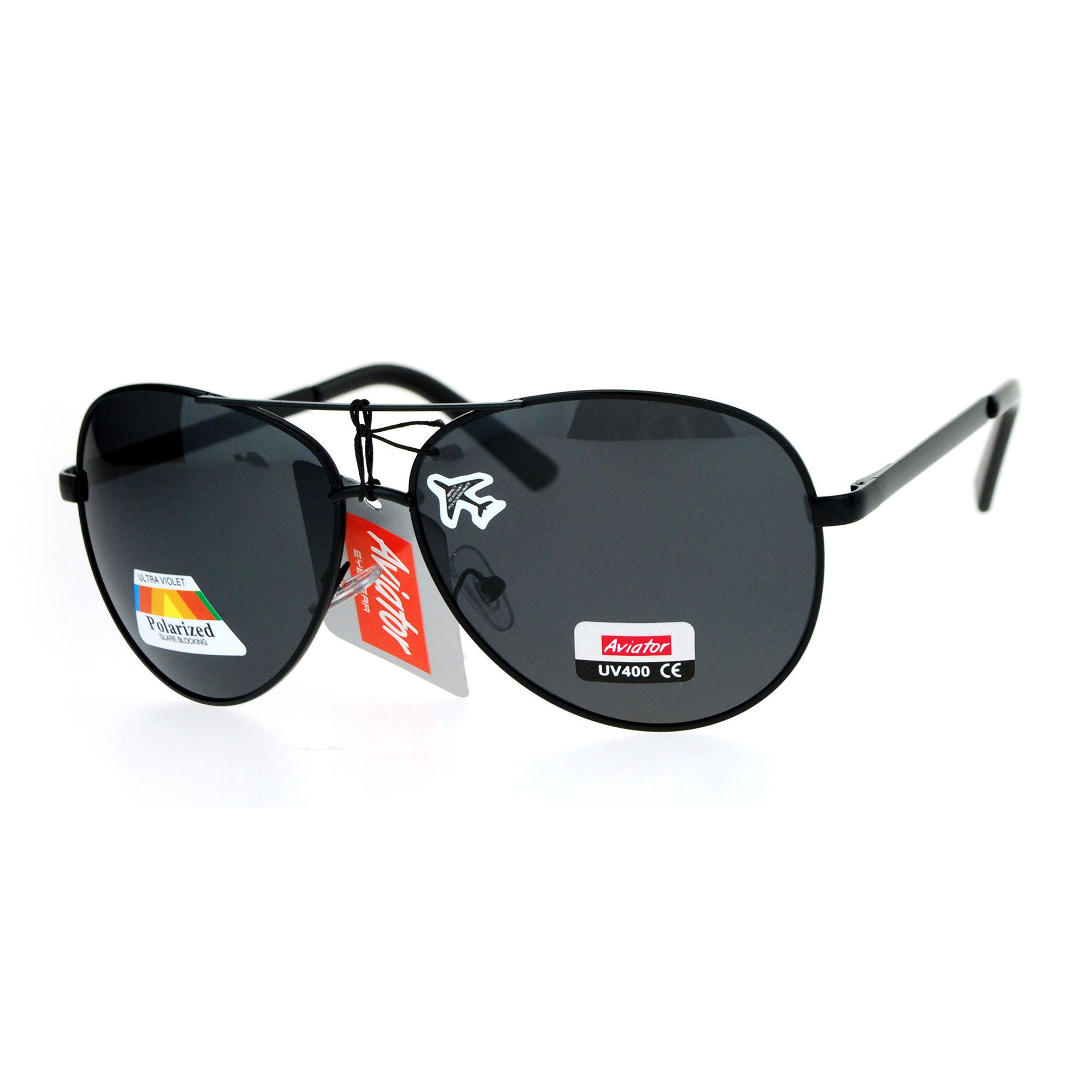 Sa106 Antiglare Polarized Lens Large Aviator Biker Police Sunglasses Ebay 