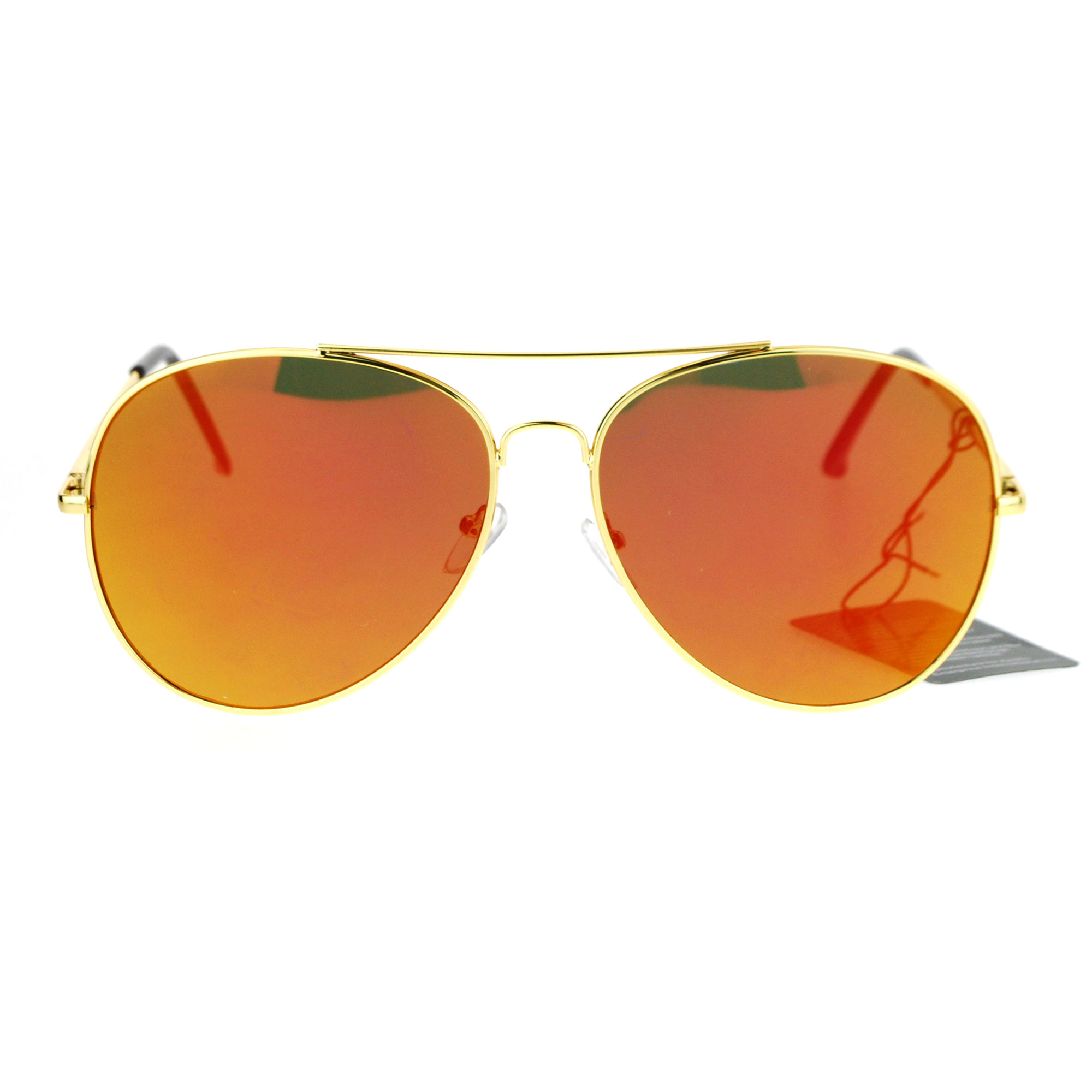 Sa106 Mens Color Mirror Retro Flat Lens Metal Sunglasses Ebay 