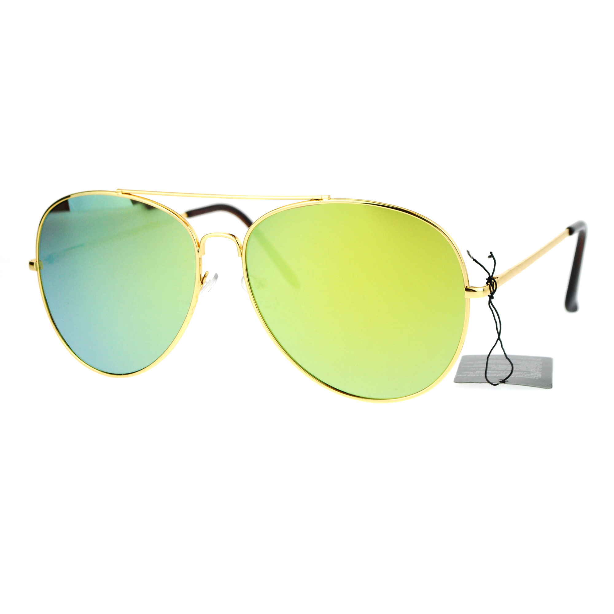 Sa106 Mens Color Mirror Retro Flat Lens Metal Sunglasses Ebay