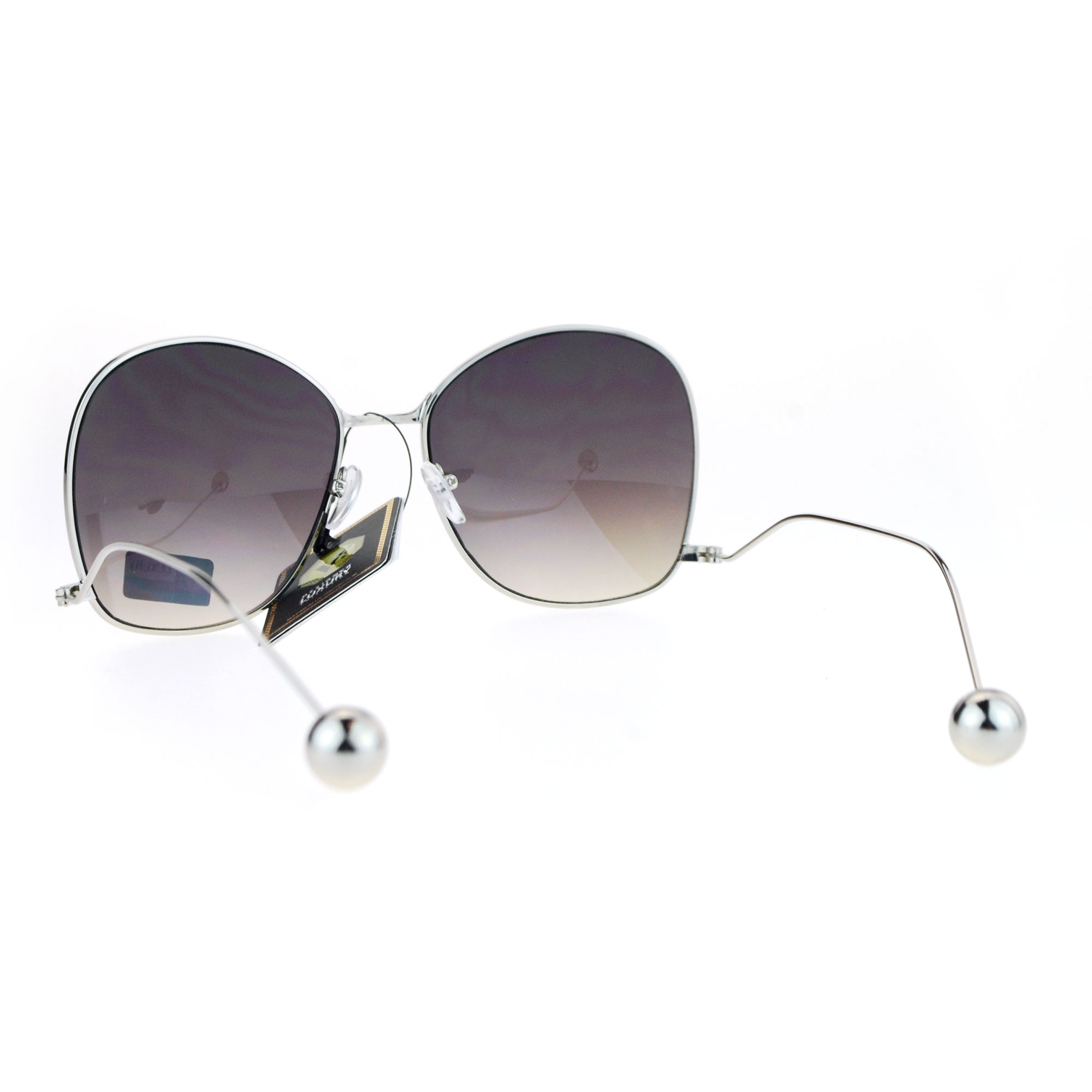 Womens Drop Temple Swan Arm Thin Metal Butterfly Sunglasses Ebay 6971