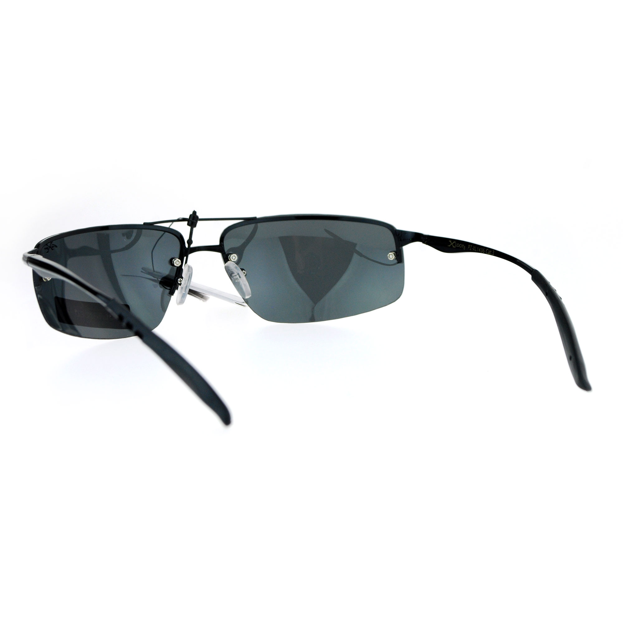 Xloop Rimless Rectangular Polarized Lens Mens Sport Sunglasses Ebay