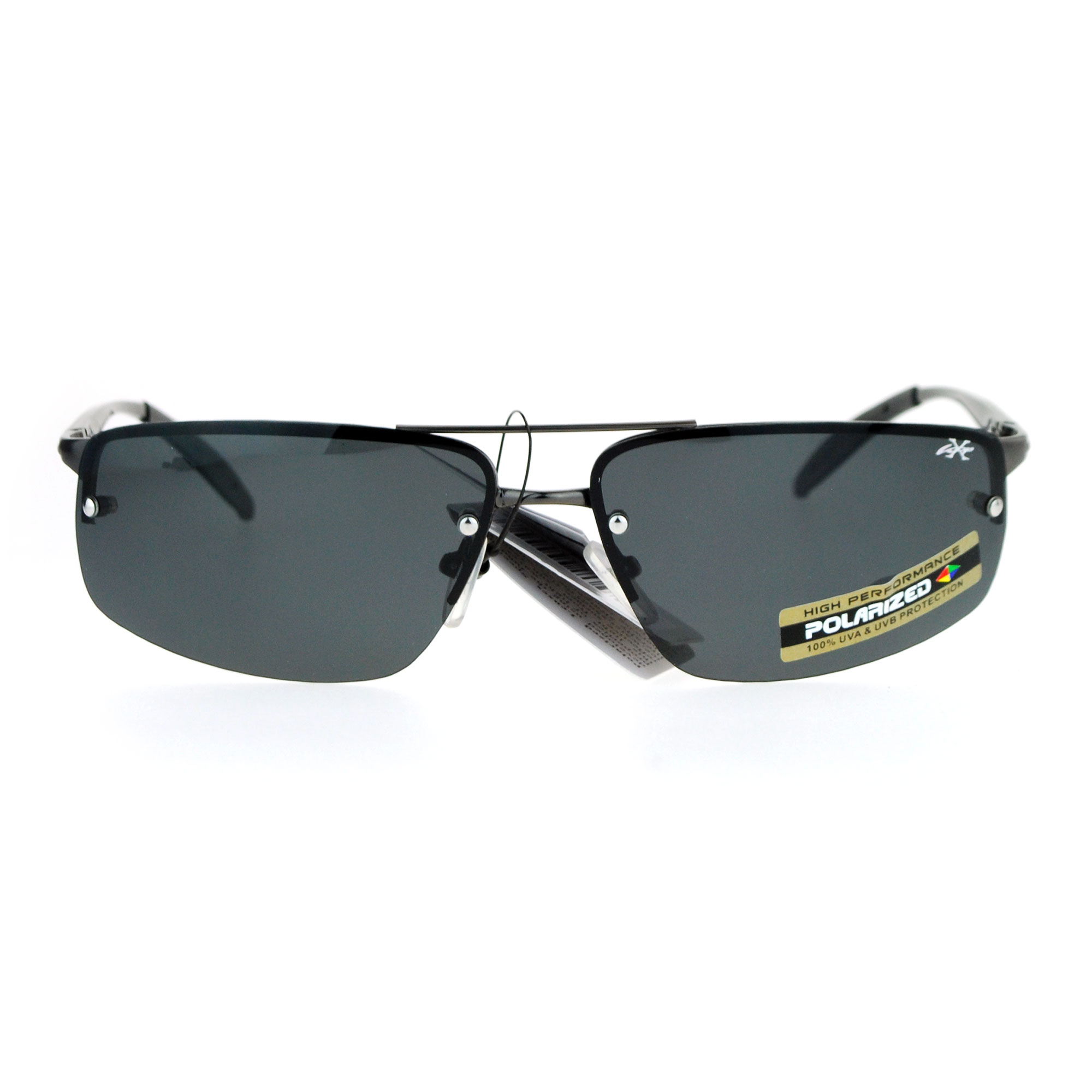 Xloop Rimless Rectangular Polarized Lens Mens Sport Sunglasses Ebay