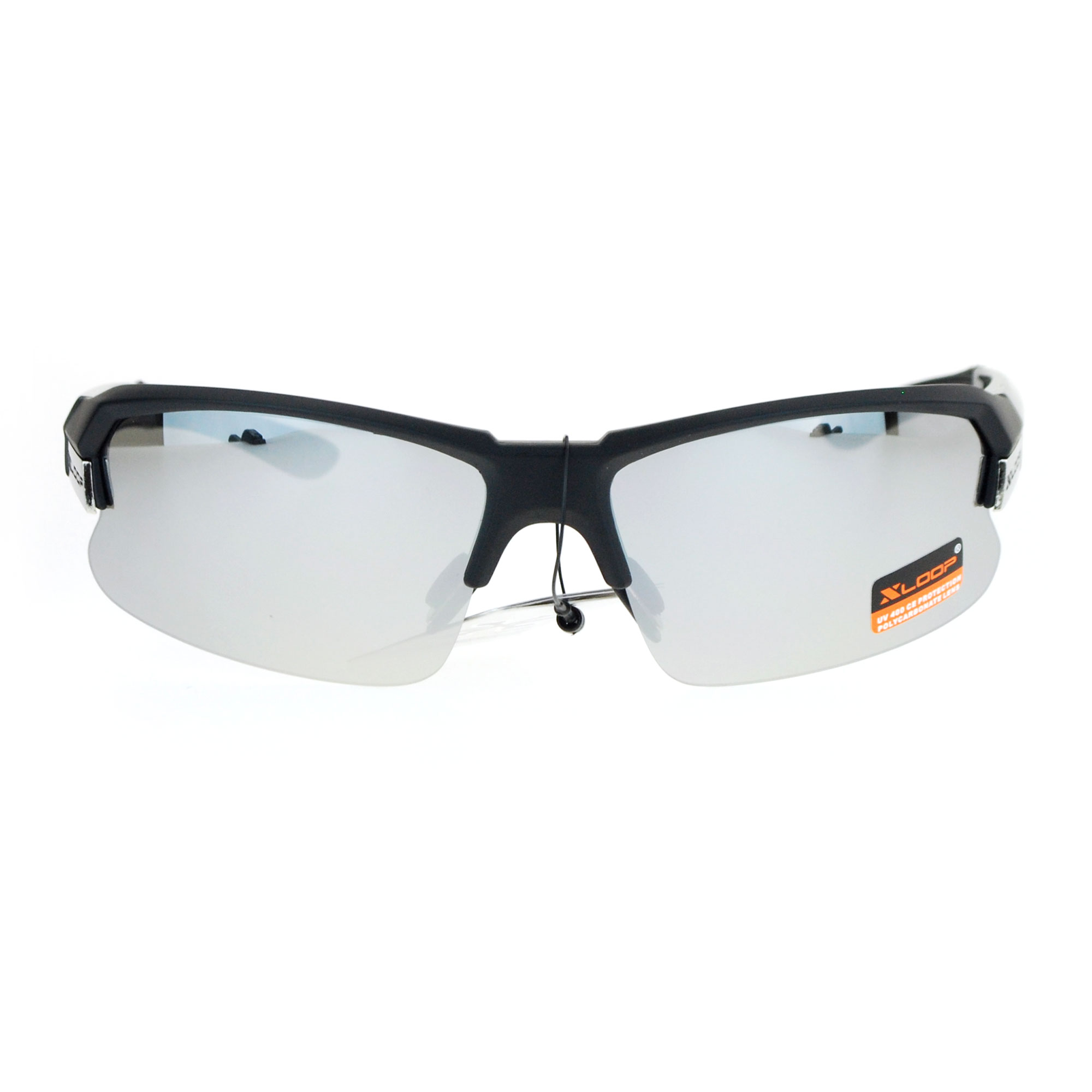 Xloop Mens Baseball Half Rim Sport Mirror Lens Rectangular Sunglasses Ebay 