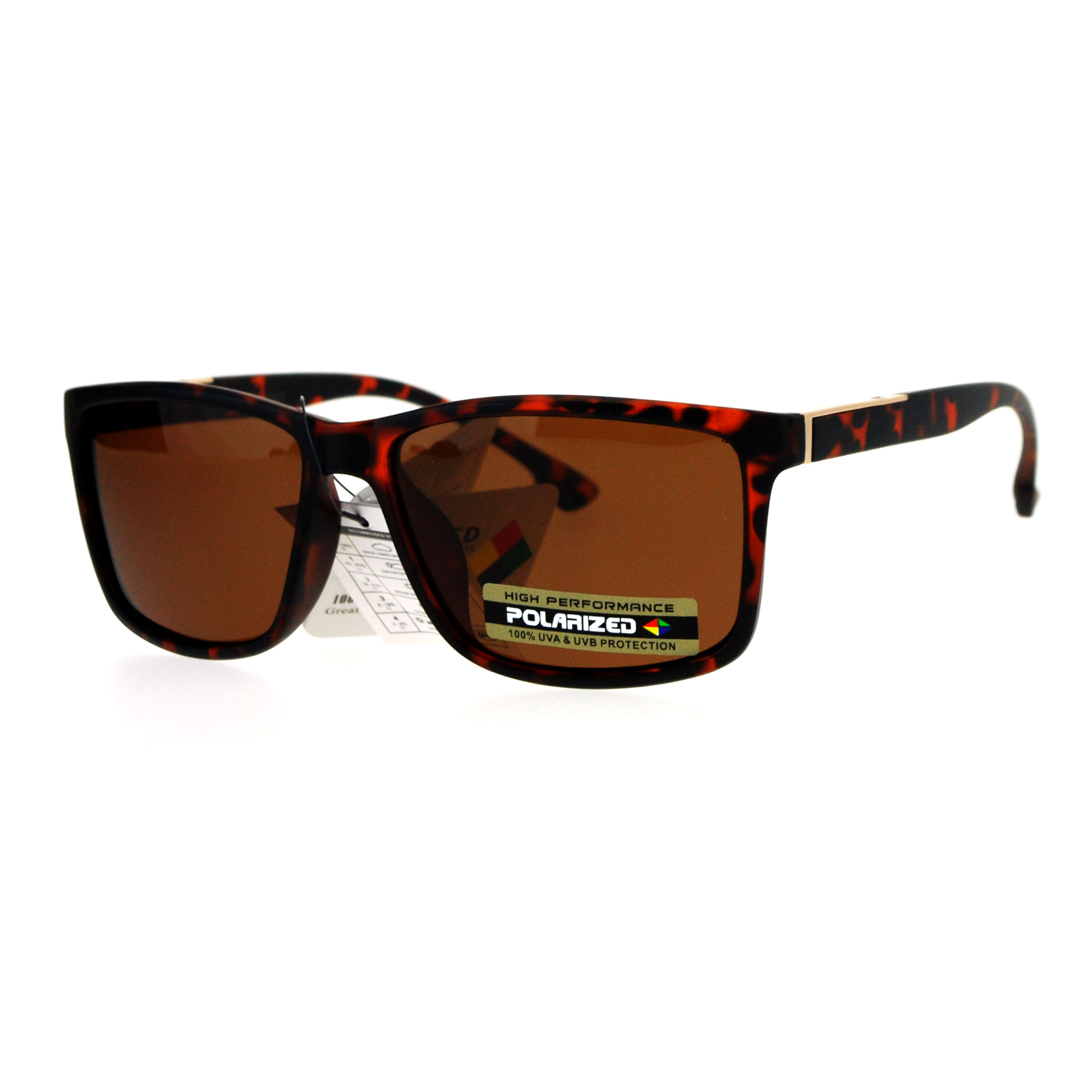 Mens Anti Glare Polarized Lens Sport Rectangular Horned Luxury Sunglasses Ebay 