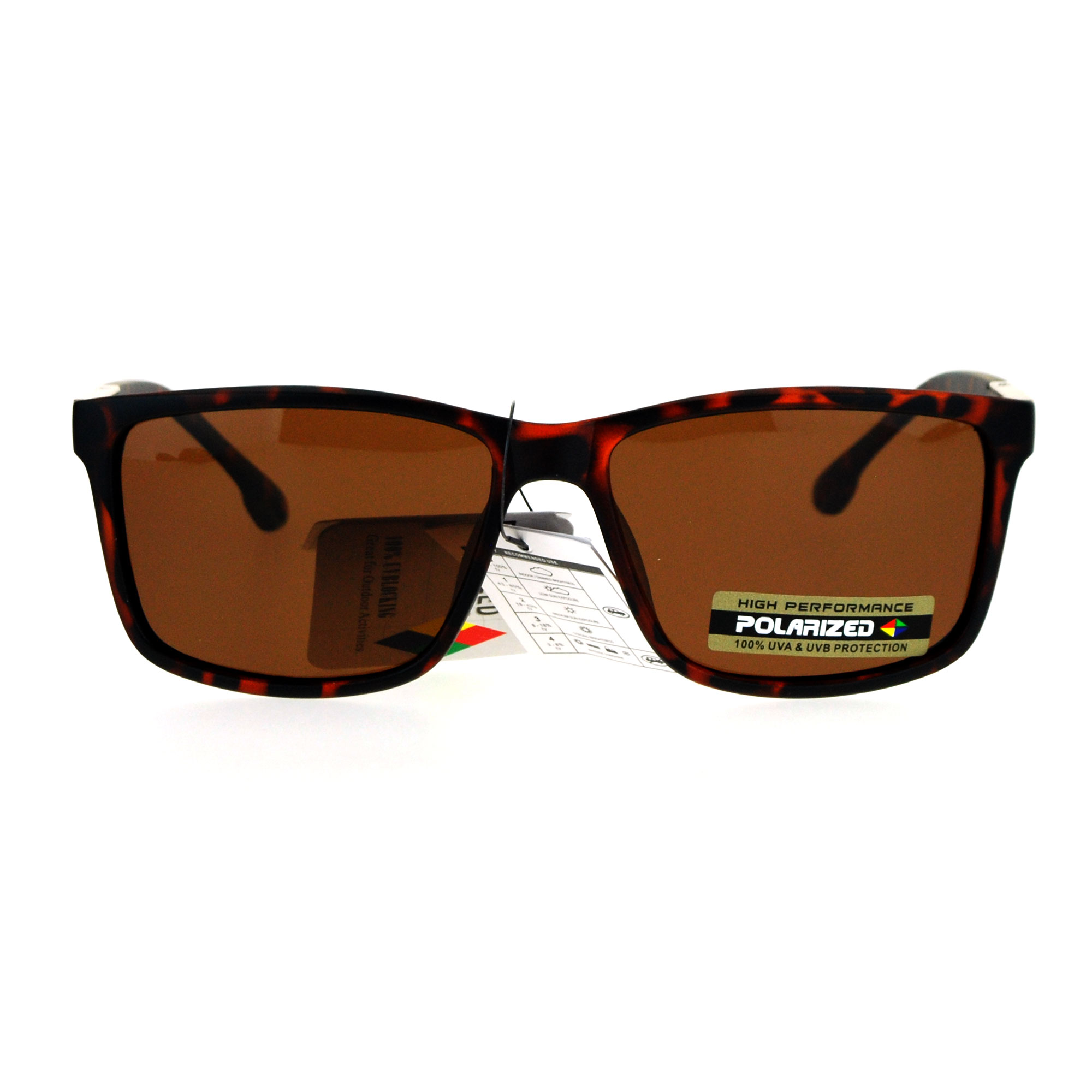 Mens Anti Glare Polarized Lens Sport Rectangular Horned Luxury Sunglasses Ebay 