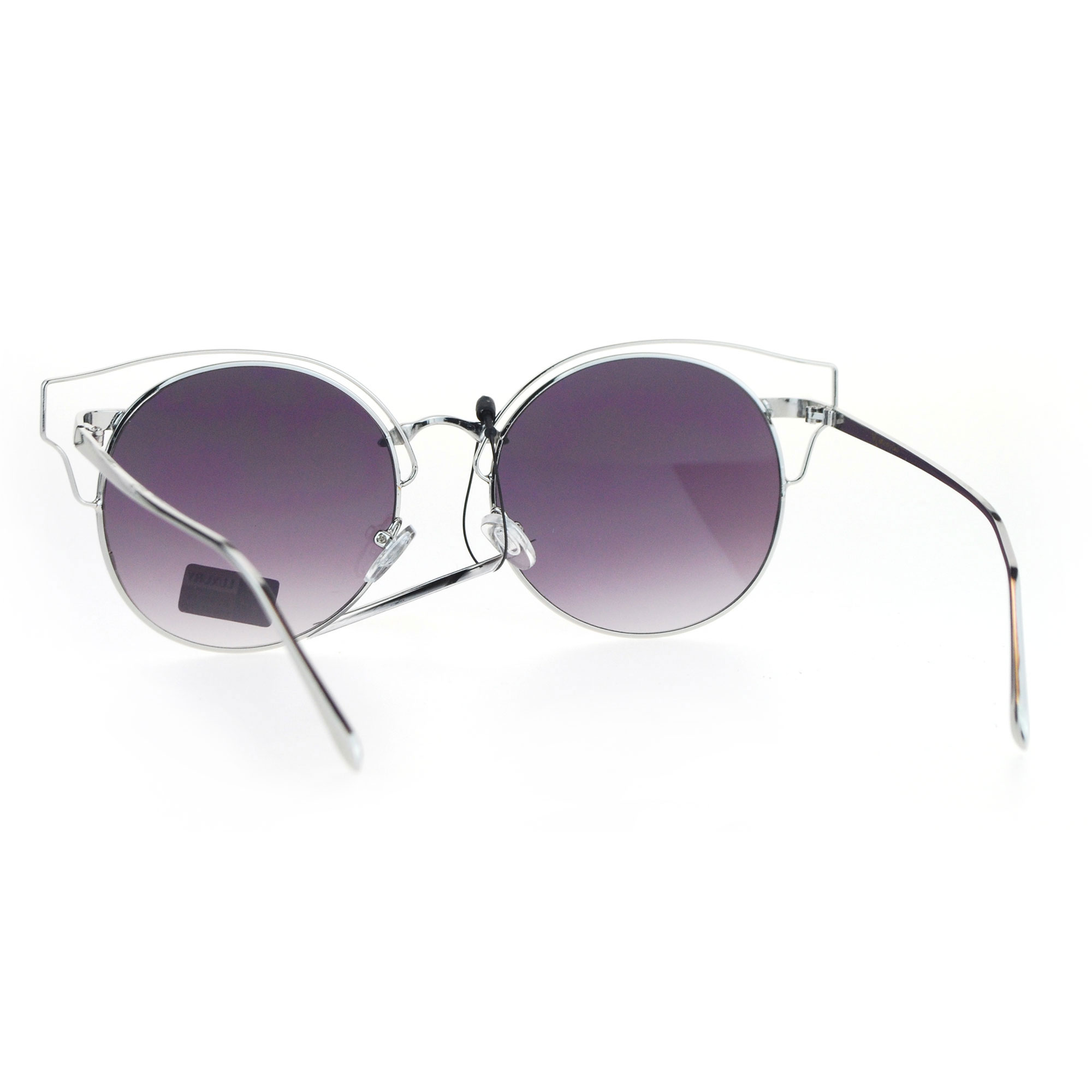 Retro Designer Wire Metal Rim Horn Half Rim Cat Eye Sunglasses Ebay