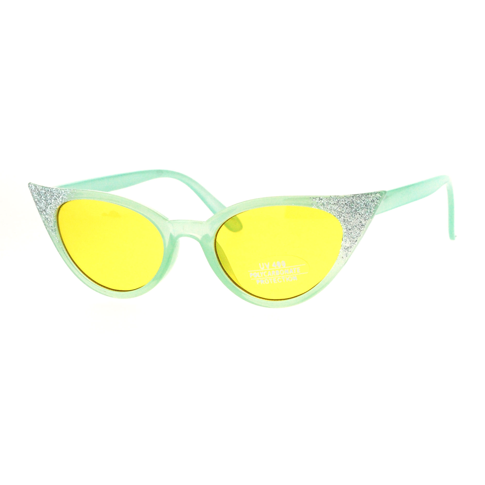 Womens Retro Vintage Style Glam Narrow Cat Eye Sunglasses Ebay 