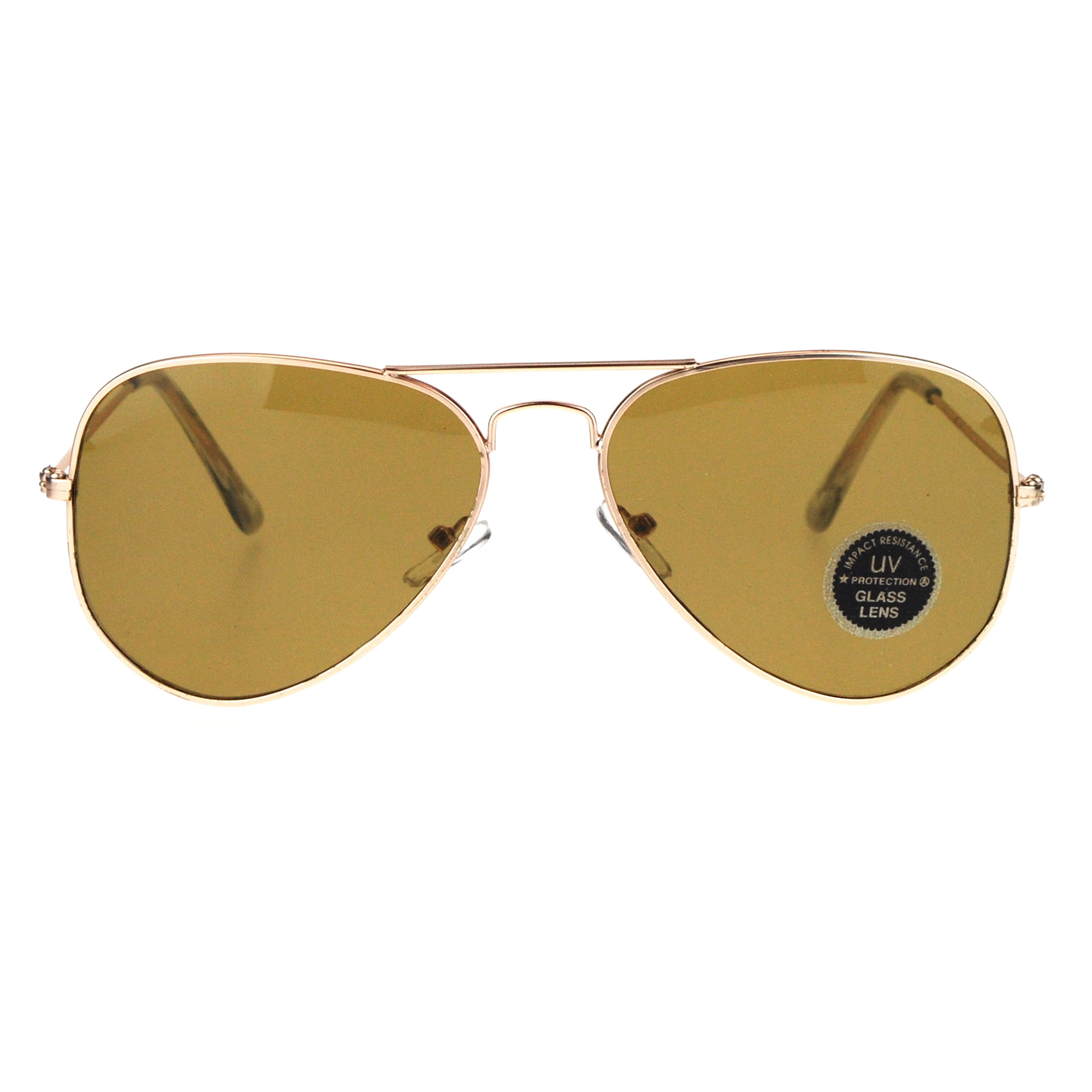 Mens Tempered Glass Lens Metal Wire Rim Classic Police Aviator Sunglasses Ebay