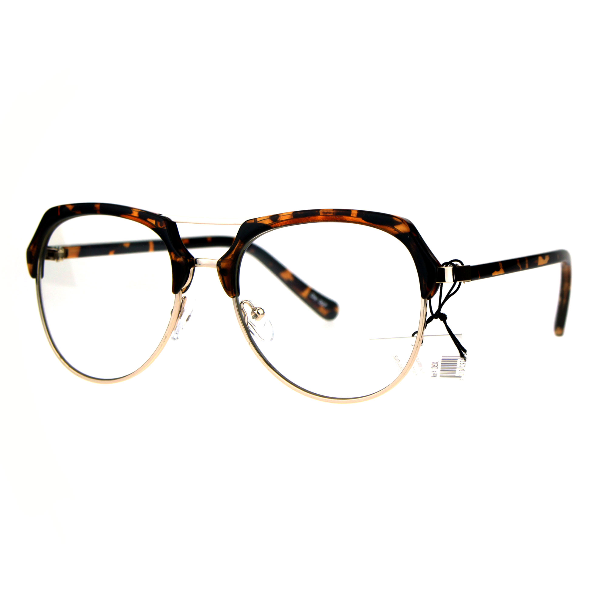 Retro Luxury Half Rim Fashion Clear Lens Eye Glasses Ebay