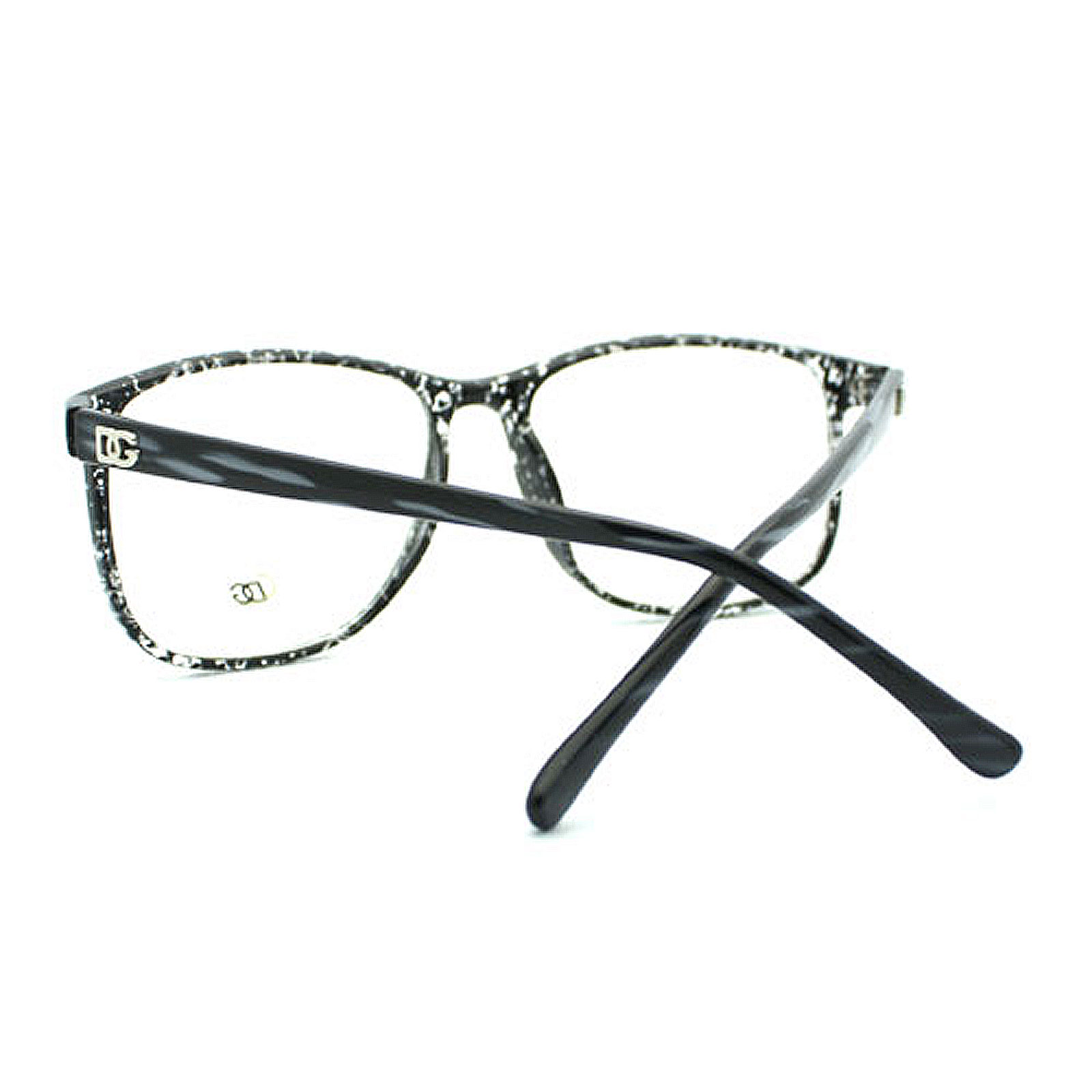Large Rectangular Thin Plastic Frame Clear Lens Fashion Eye Glasses
