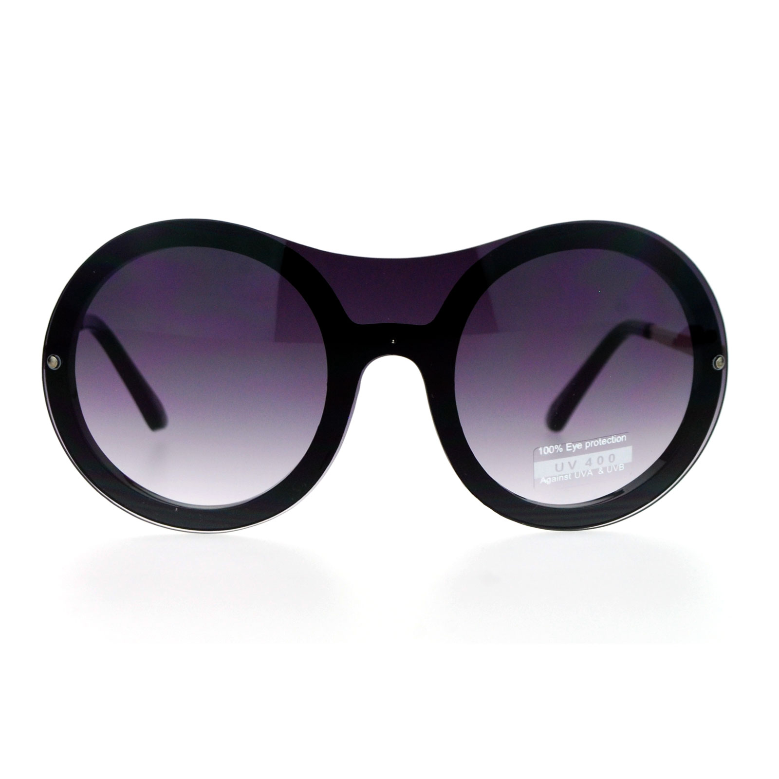 SA106 Retro Unique Shield Round Rimless Womens Sunglasses | eBay