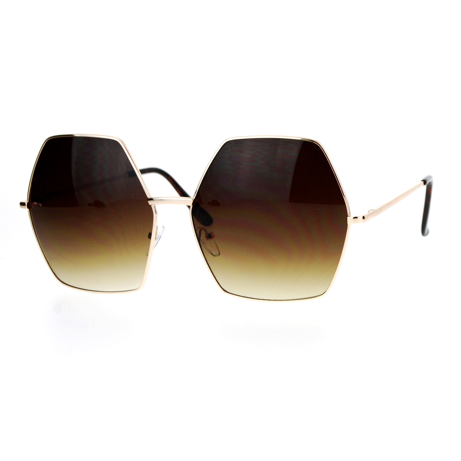 SA106 Retro Oversize Metal Octagon Hippie Groove Sunglasses | eBay