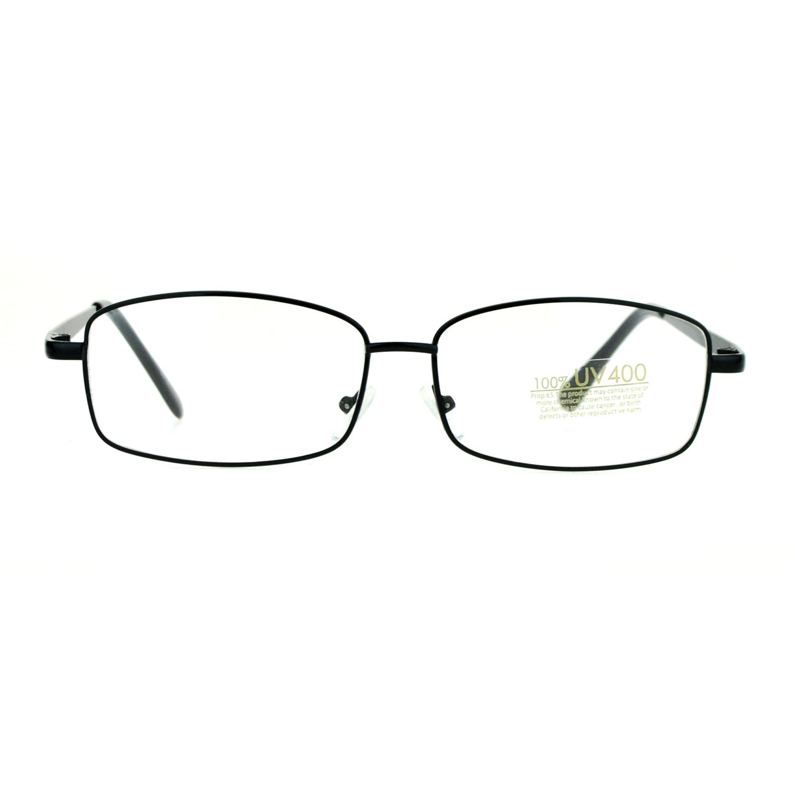 SA106 Mens Classic Minimal Narrow Rectangular Metal Rim Eyeglasses | eBay