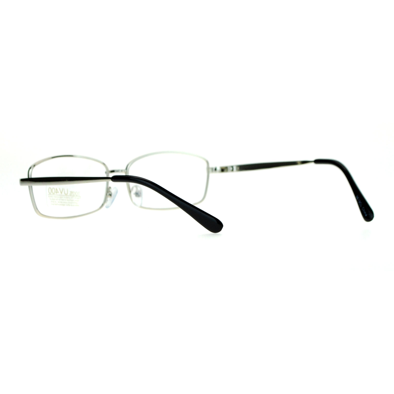 SA106 Mens Classic Minimal Narrow Rectangular Metal Rim Eyeglasses | eBay