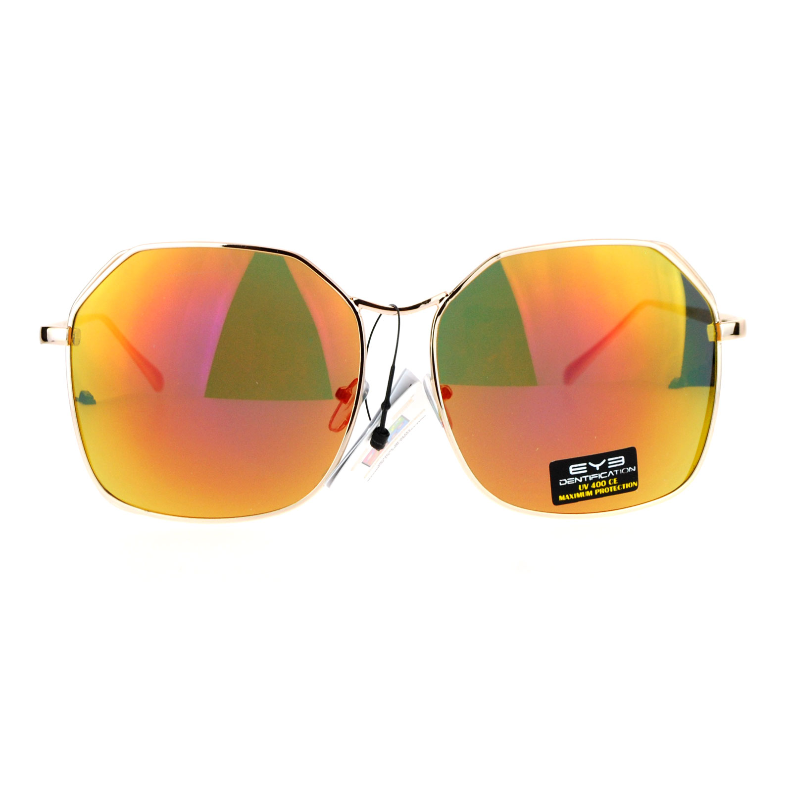 SA106 Womens Mirror Oversize Rectangular Size Wire Visor Sunglasses | eBay