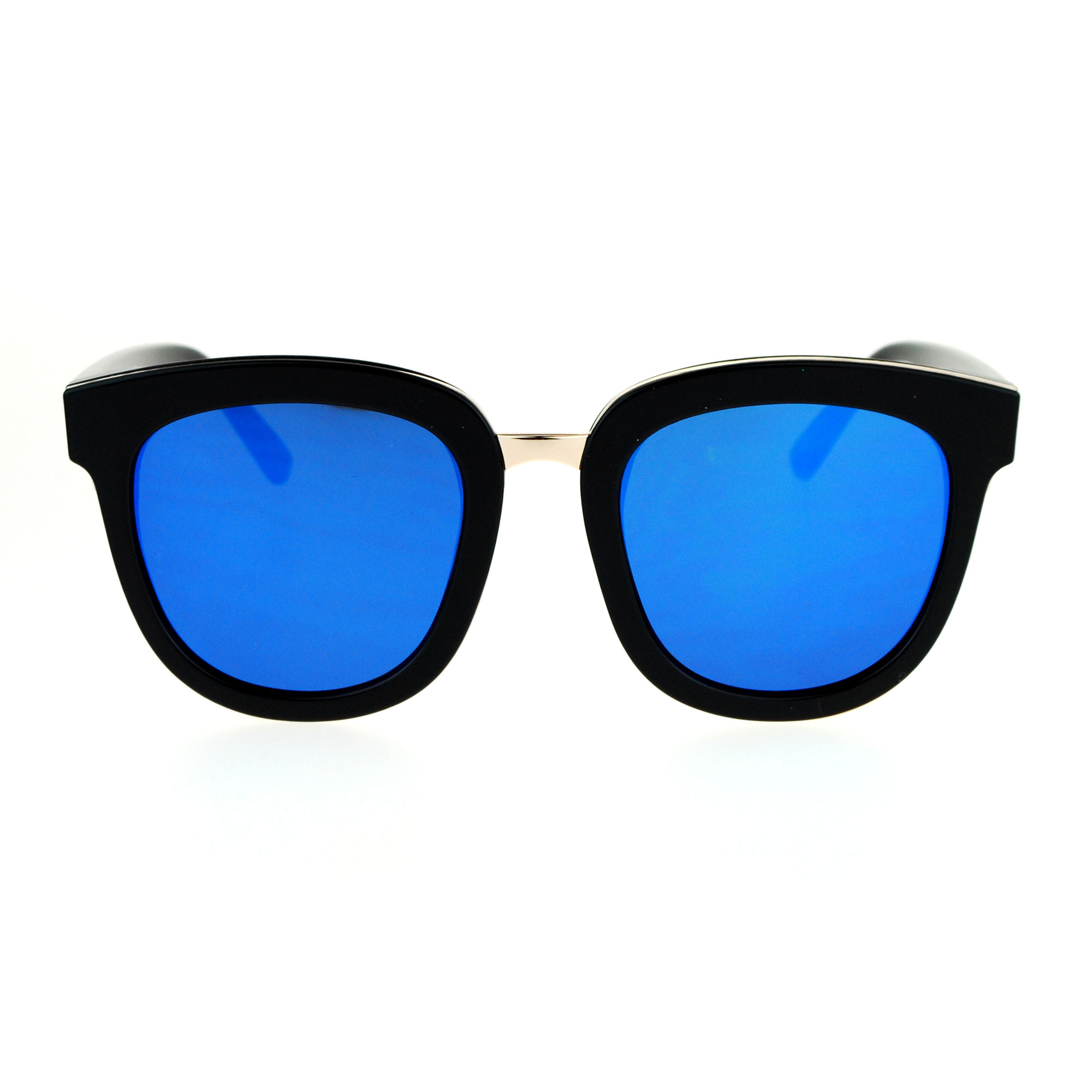 SA106 Womens Compact Flat Lens Fashion Hornrim Sunglasses | eBay