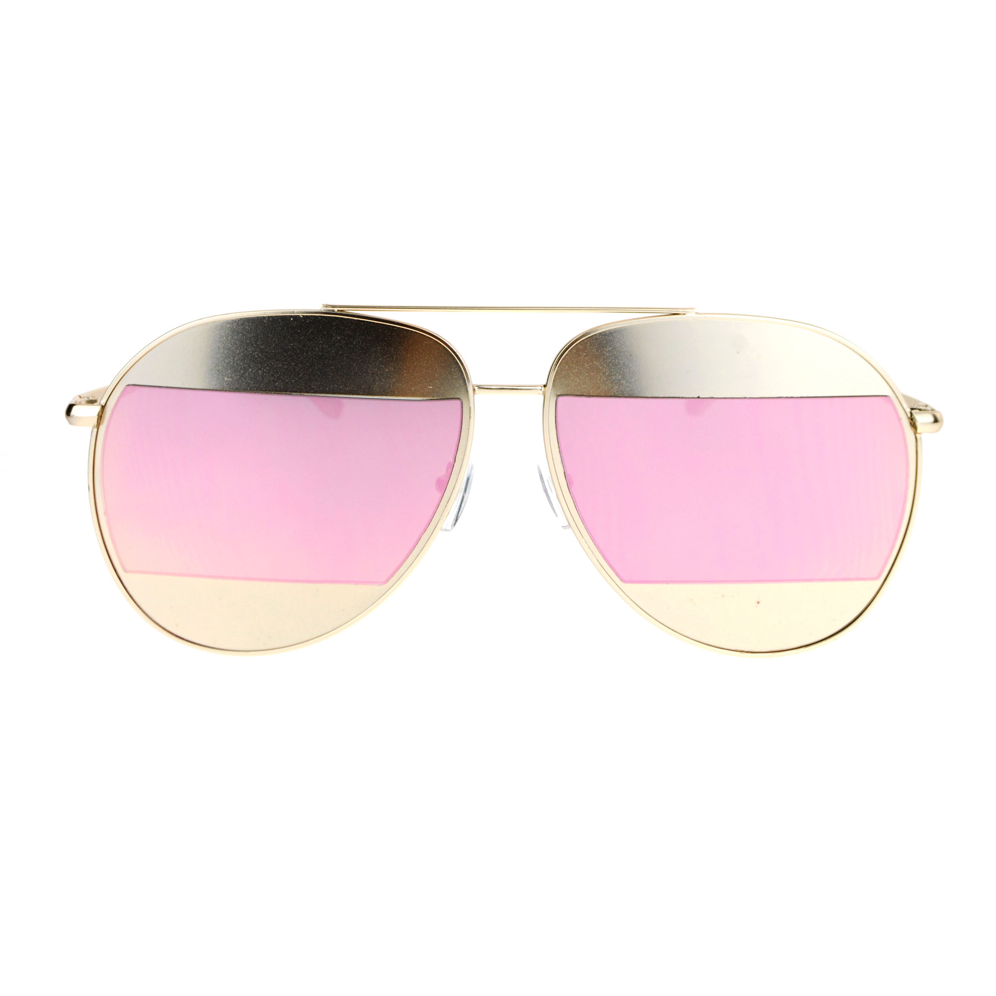 SA106 Color Mirror Reflective Cropped Lens Unique Aviator Sunglasses | eBay