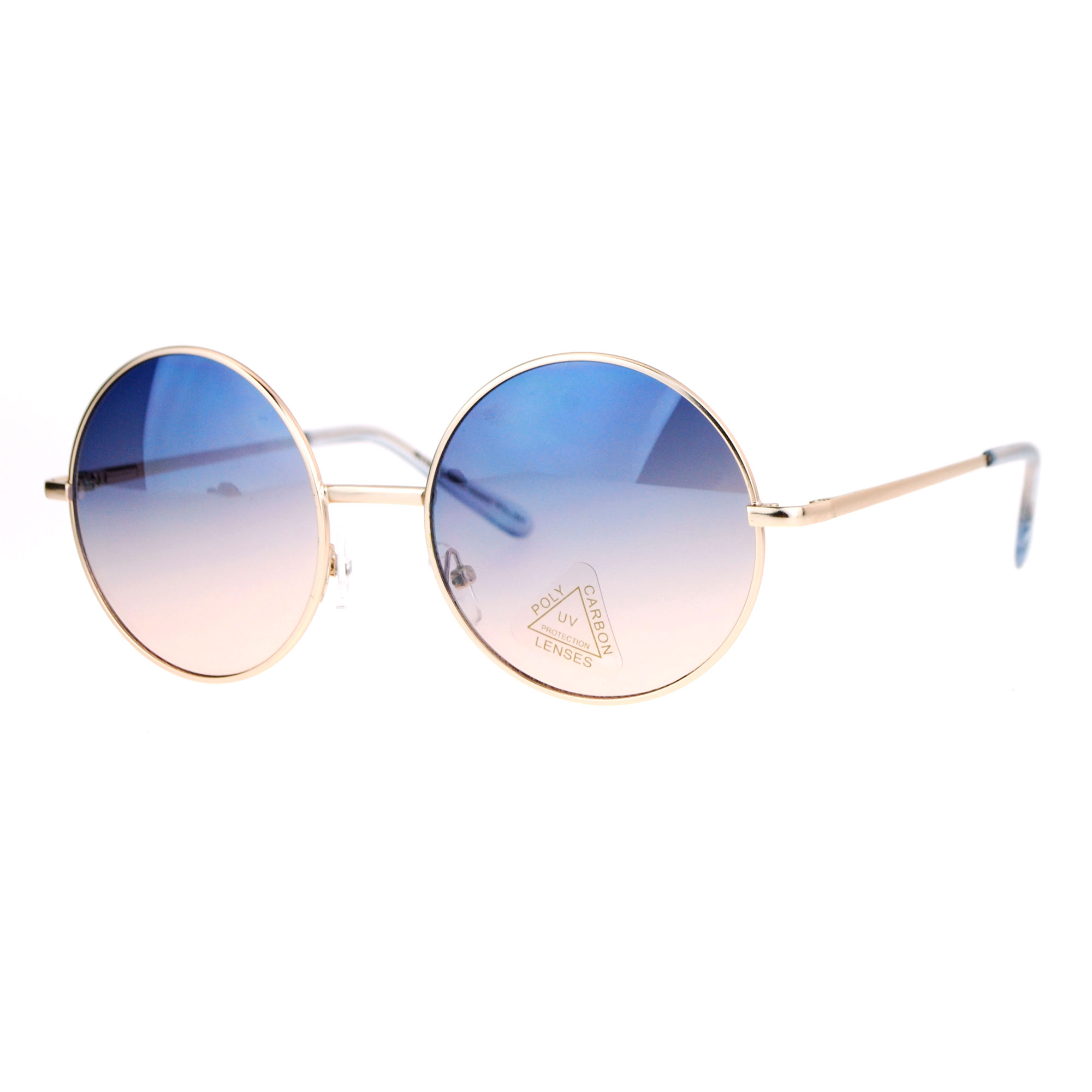SA106 Oceanic Color Lens Round Circle Hippie Sunglasses | eBay