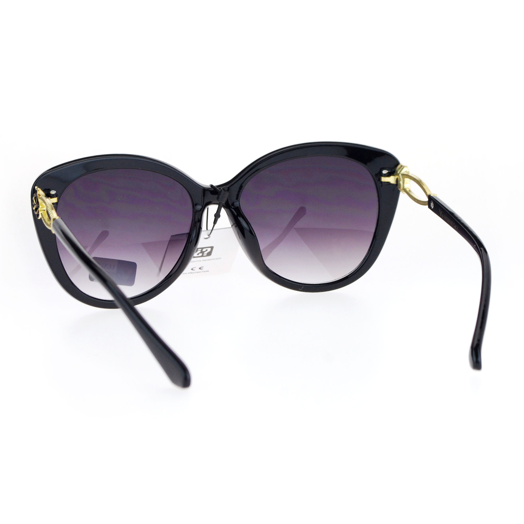 Womens Rose Jewel Arm Oversize Butterfly Sunglasses | eBay
