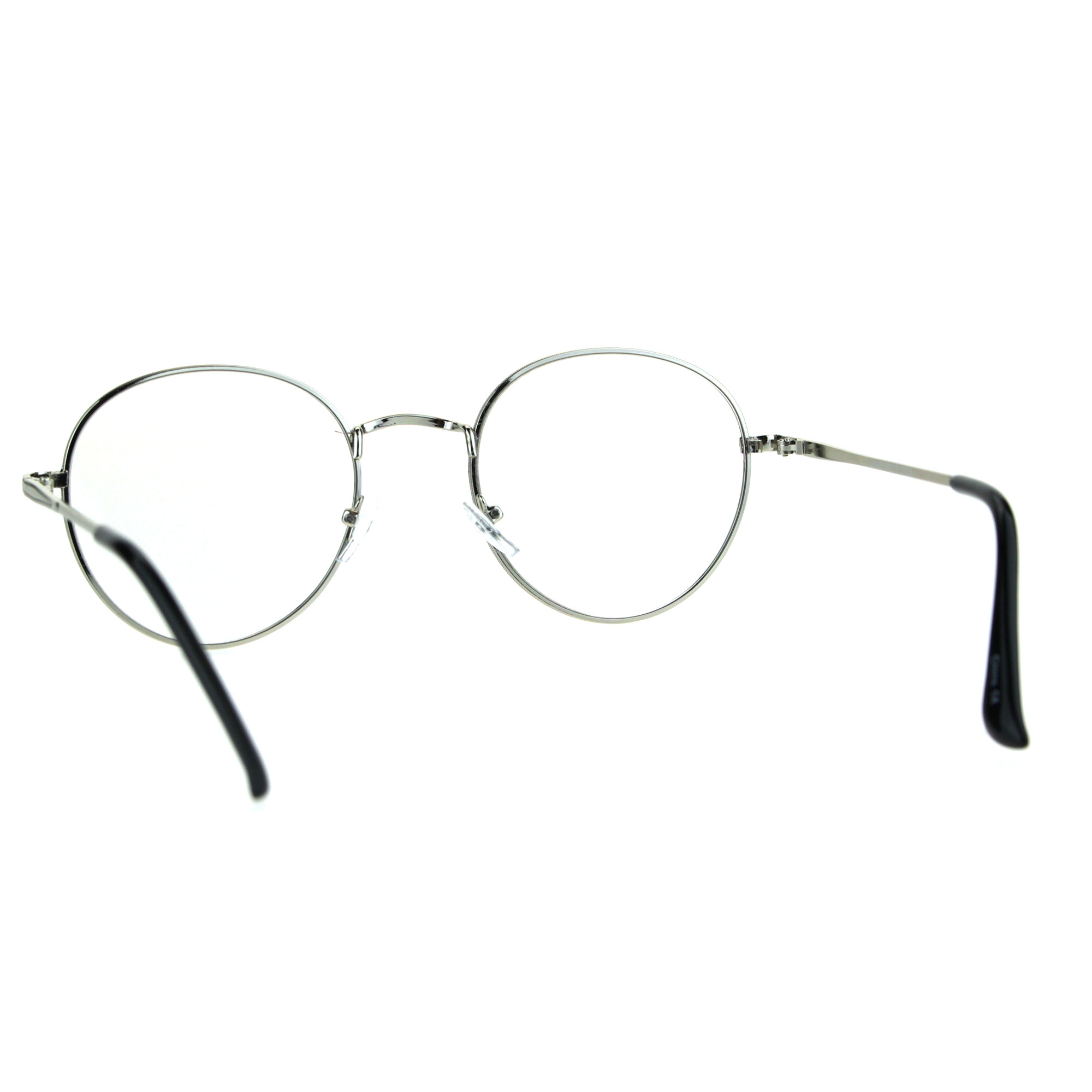 Classic 90s Metal Rim Round Oval Clear Lens Eye Glasses Frame | eBay